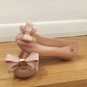 Mini Melissa Shoes Nude with Bow🎀